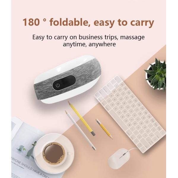 Fodable Rechargeable Eye Massager Air Compression Fatigue Relief 5V 1A