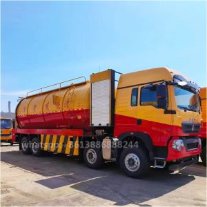 SINOTRUCK HOWO 8*4 33000 Liters Cleaning Sewage Suction Truck Vacuum tank Truck