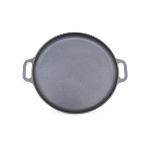 Quality Pre-seasoned 14inch round cast iron pizza pan 35cm wholesale