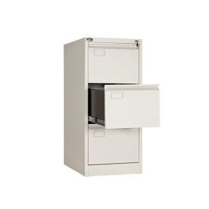 Quality Metal Fireproof Office Equipment Steel Drawer Filing Cabinet 3 Layer wholesale