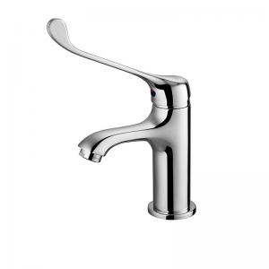 Quality Bathroom Mixer Taps Washroom Basin Faucet Chrome Single Lever Hot Cold Water Basin Tap wholesale
