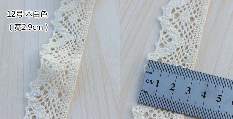 elegant 4.8-5cm width 10 yard / lot DIY handmade craft crocheted lace trim for garments