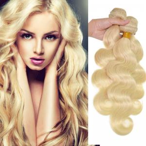 Quality Double Weft No Shed Can Be Permed Aligned Cuticles Body Wave brazilian remy hair blonde wholesale