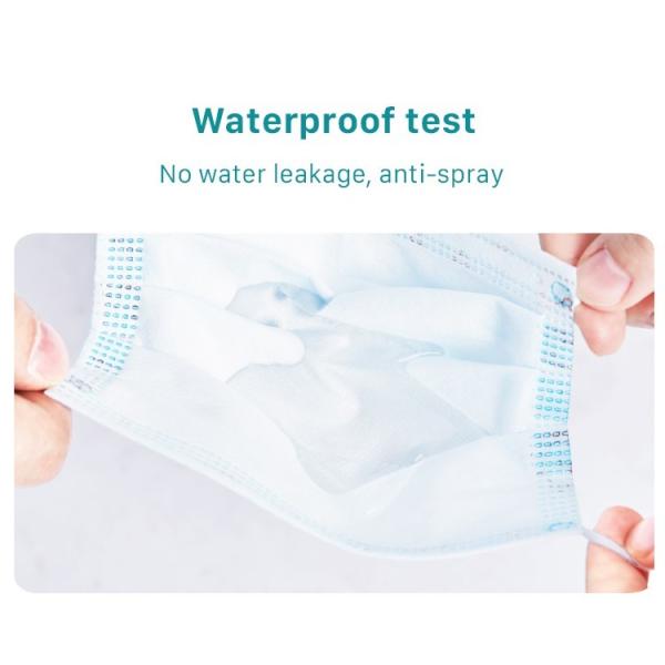 CE Antivirus Disposable Medical Face Mask , Disposable Blue Earloop Face Mask