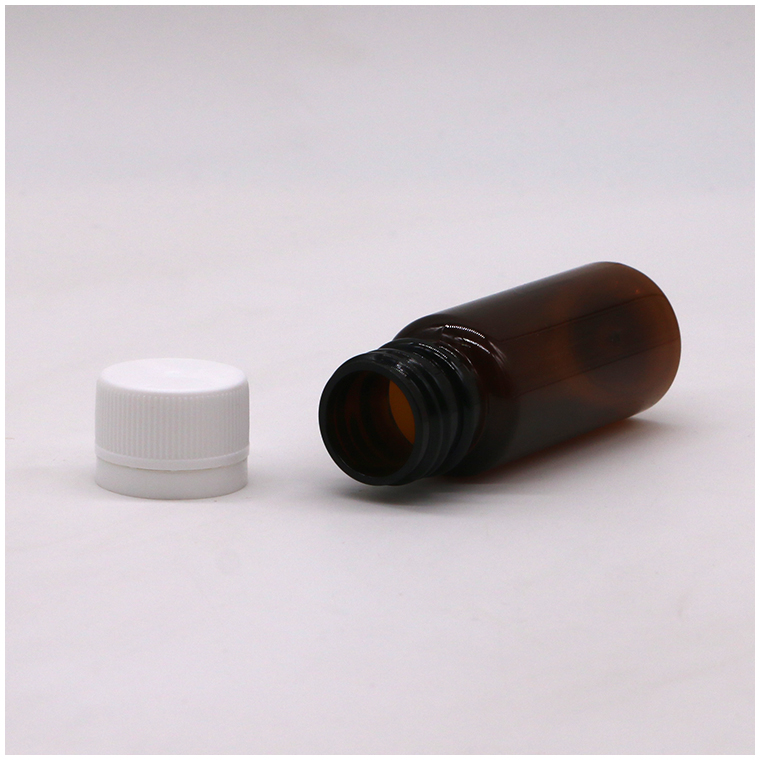 GMP Pharmaceutical 30ml PET Plastic Syrup Liquid Bottle with Tamper Proof Screw Cap