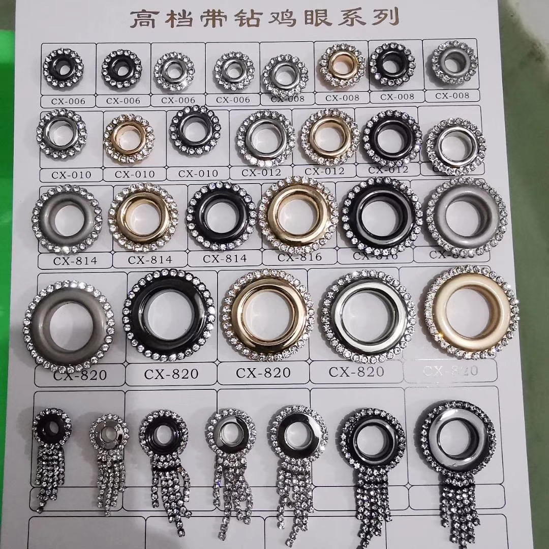800# 10MM High Quality Round Brass Gold Eyelets Flat