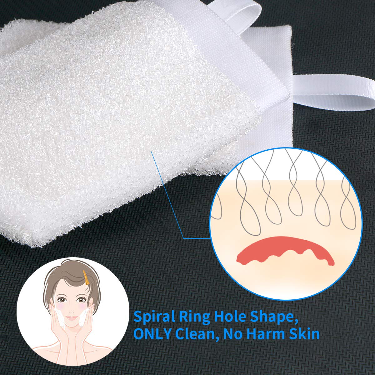 Microfiber Makeup Removal Mitt Facial Cleaning Makeup Remover towel Mitt