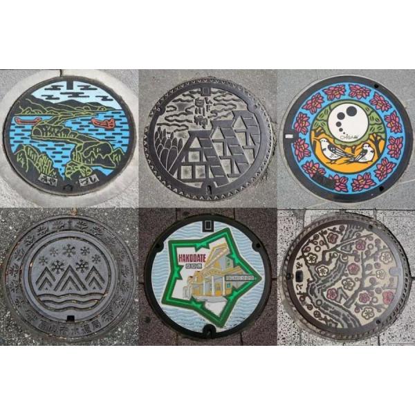 Ductile Iron Manhole Cover 700*700*100mm Round Painted with DIN and BS Standards