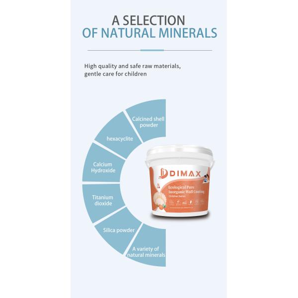 No Voc Release Decompose Formaldehyde Purify Air Inorganic Mineral Interior Exterior Painting