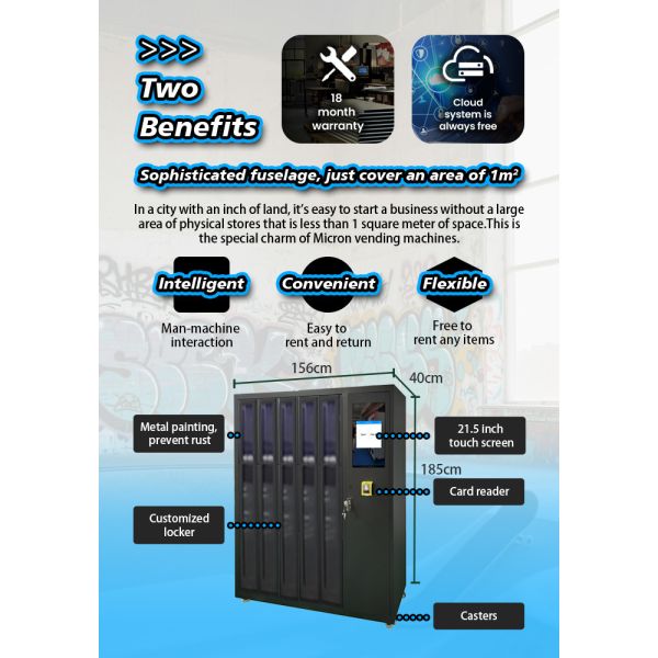 Golf Club Rental Locker Vending Machine for Golf Courses, Resorts, and Sports Venues