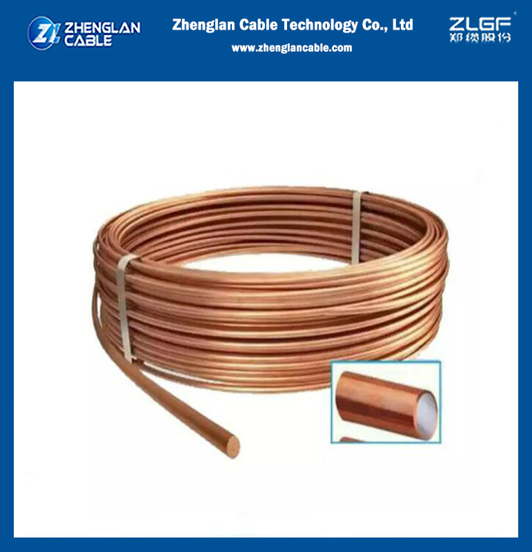 Copper Clad Steel High Conductivity 0.7mm/0.8mm/0.9mm For Cable Manufacturing CCS Wire