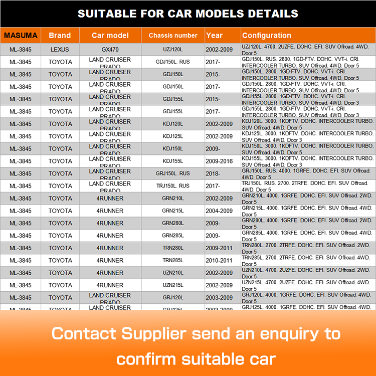 ML-3845 MASUMA Stabilizer Link for LEXUS GX470 Auto Suspension Systems 4883060030