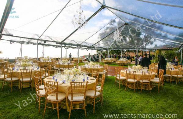 Cheap Outside Aluminum Profile Wedding Party Tent  Beautiful Transparent Fabric for sale