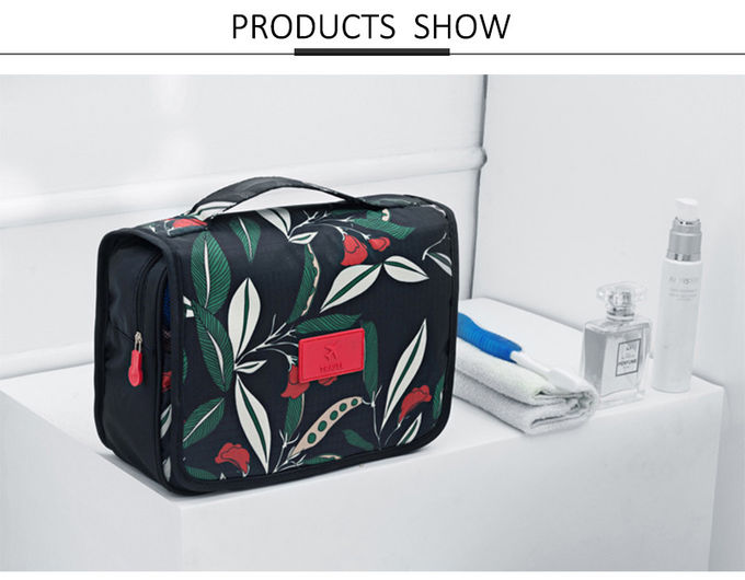 Hot Sale Flower Printing Large Capacity Hanging Travel Toiletry Bag