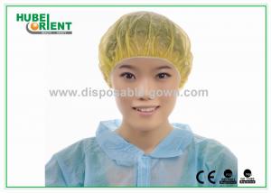 China PE Disposable Shower Caps / Transparent Polythene Bouffant Hair Nets on sale