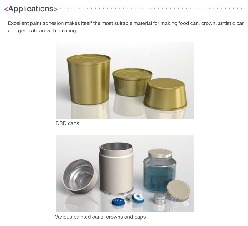 SPTE Tinplate Coil / Sheet for Food and Beverage Can Excellent Corrosion Resistance