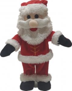 Quality 36cm 14.17in Walking Singing And Dancing Santa Claus Musical Toy SGS wholesale