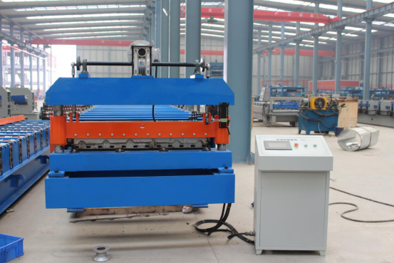 Colored Steel Wall Panel Roll Forming Machine With 7 Inch Touch Screen Control