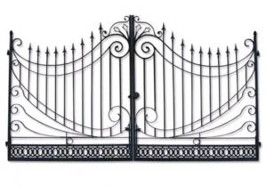 Quality Modern Stylish House Wrought Iron Main Gate Designs Customized Size wholesale