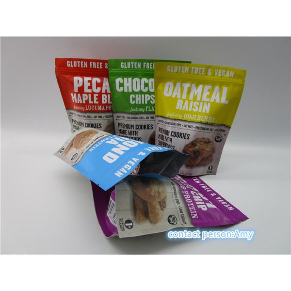 Custom Made Promotional Chocolate Biscuit Snack Bag Packaging Gravure Printing
