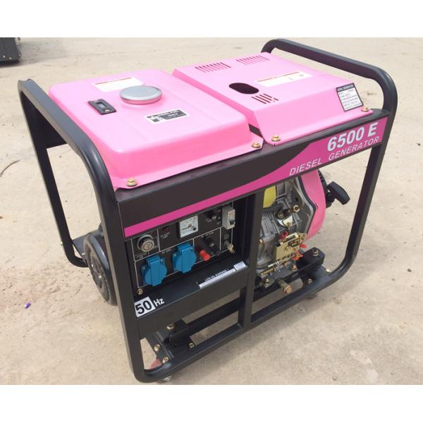 Household 5kVA 6kVA Moveable Diesel Small Portable Generators With Wheels
