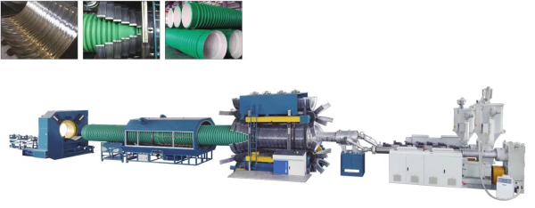 Cheap Single Wall Double Wall Corrugated Pipe Making Machine For HDPE / PVC for sale