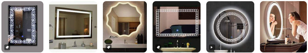 Custom Luxury Smart Mirror Glass,Anti Fogging Bathroom Mirror
