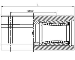 Linear bearings SMA-L...B - Shaft Supporting Housing SMA25L