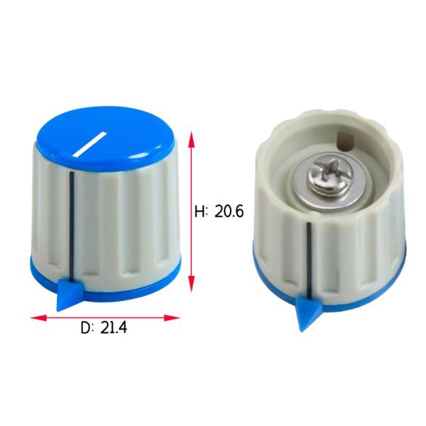 4mm Shaft Plastic Knob For Orange Potentiometer Application