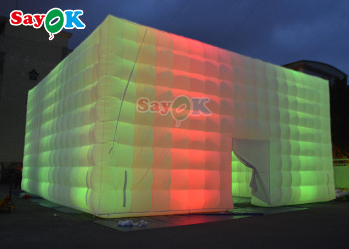 PVC Automatic Inflatable Lawn Tent 10x10x5m Inflatable Led Party Tent
