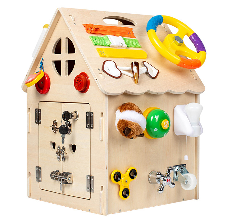 Wooden Intelligence Toys for Kids Enlighten Order Montessori Teaching Aids Busy Board