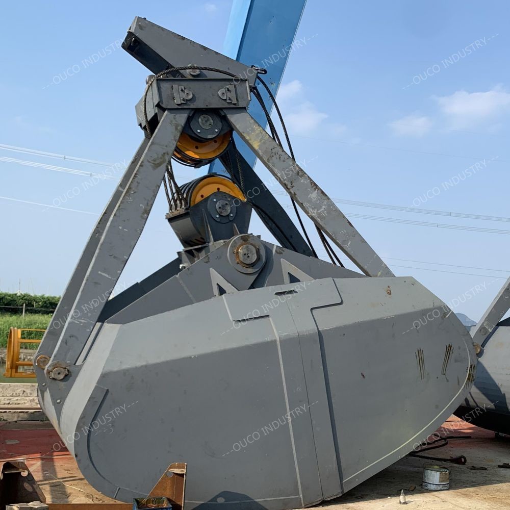 Quality 27 Cbm Mechanical Clamshell Grab Bucket Steel SA2.5 wholesale