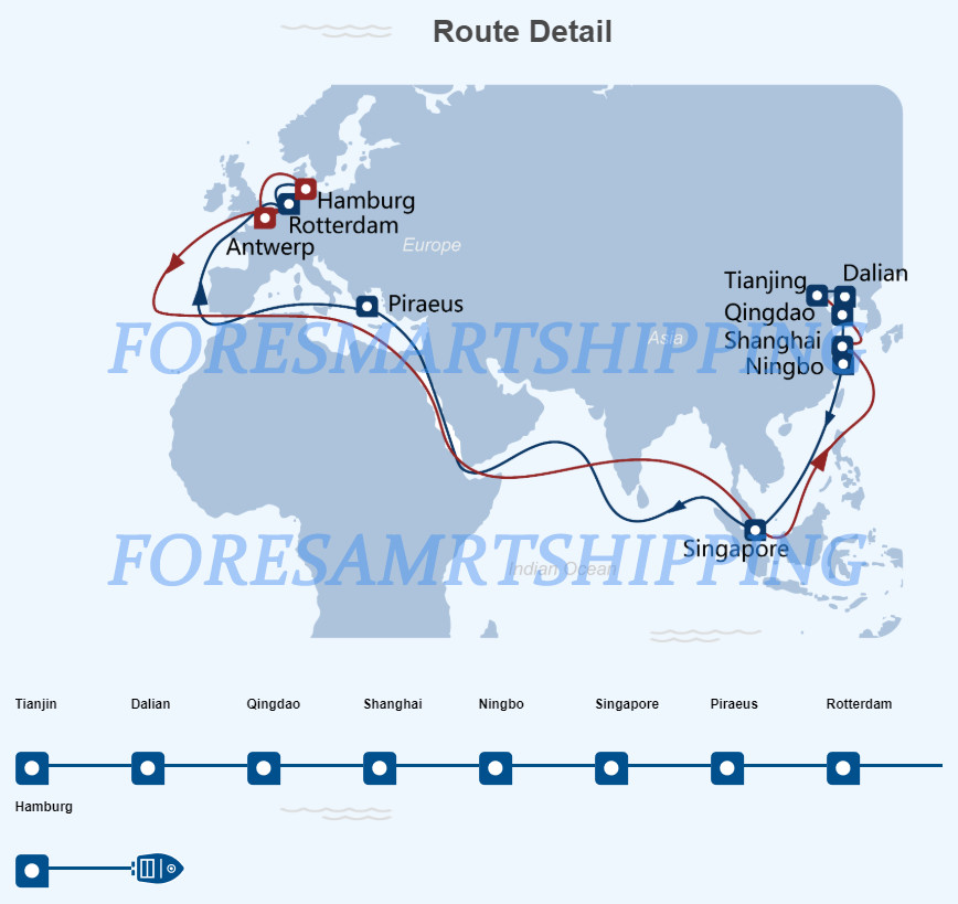 China To Hamburg Germany Full Container Load Shipping