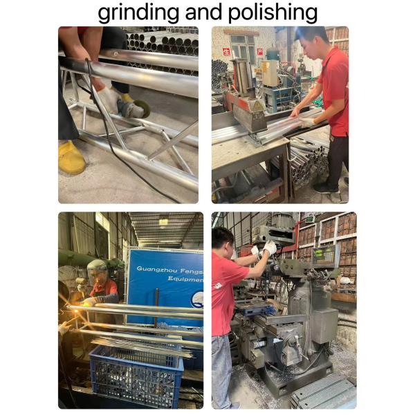 Portable Foldable Aluminum Alloy Stage Truss Adjustable Height 750kg/Sqm Load Capacity