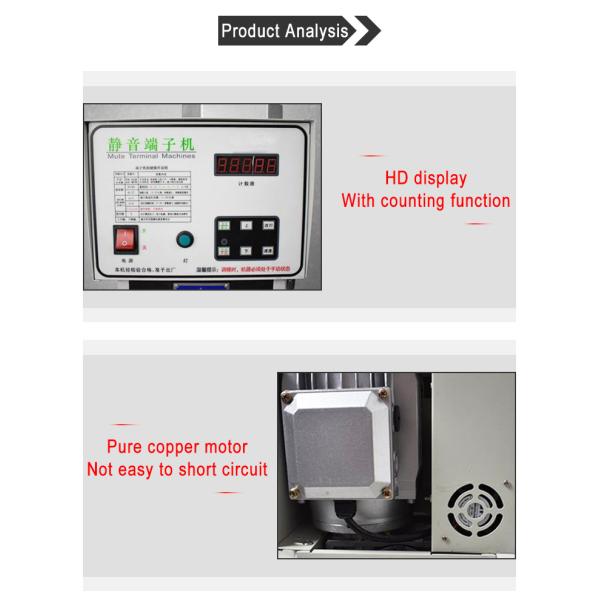 Semi Automatic Crimping Machine with 15KN Pressing Ability 0.45KW Average Power Consumption and 46KG Weight