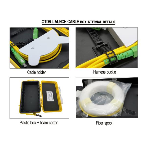 Fiber Optic OTDR Launch Cable Box 1KM SC FC LC ST G.652D Corning Single Mode