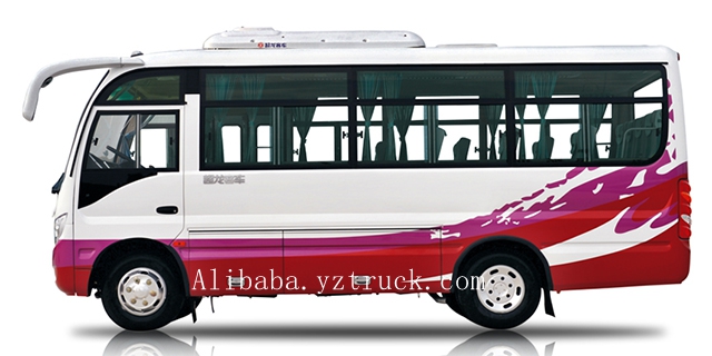 19-Seat Luxury Passenger Bus with Engine Capacity 4L Customer's Requirement and Sale