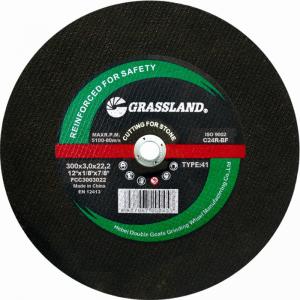 China Grassland 300X2.5X22mm Black 12 Inch Stone Cutting Discs on sale