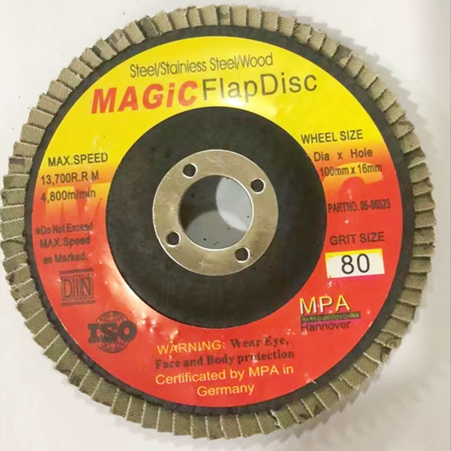 Cheap Price 80 Grit 115mm Size Aluminum Oxide Flap Disc For Metal Or Wood Polishing
