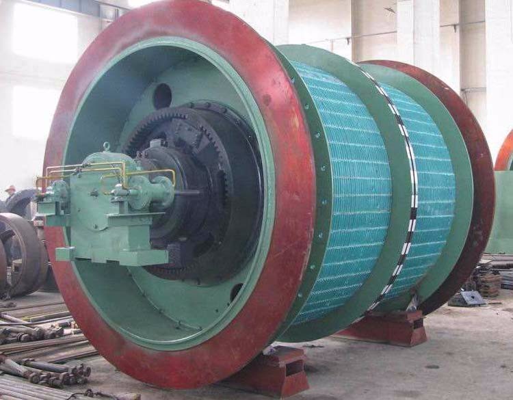 Single Rope Winding Mine Hoist Hoisting Drum Of CITIC HIC Machine Parts