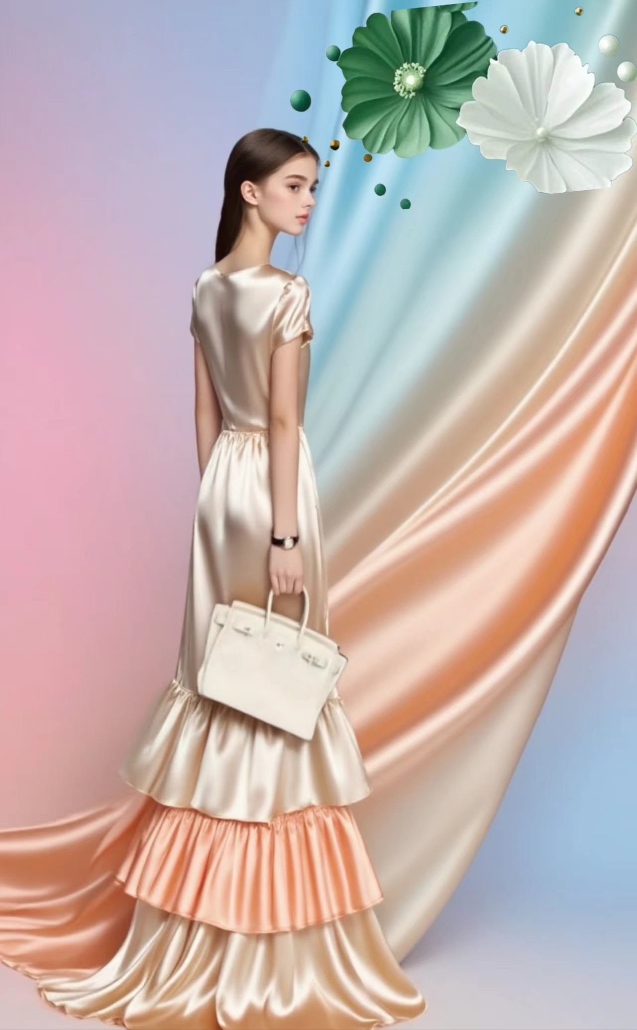 Double-Sided Satin Imitation Silk 97% Polyester 3% Spandex Satin Polyester 190gsm Evening Gowns Blouses And Scarves