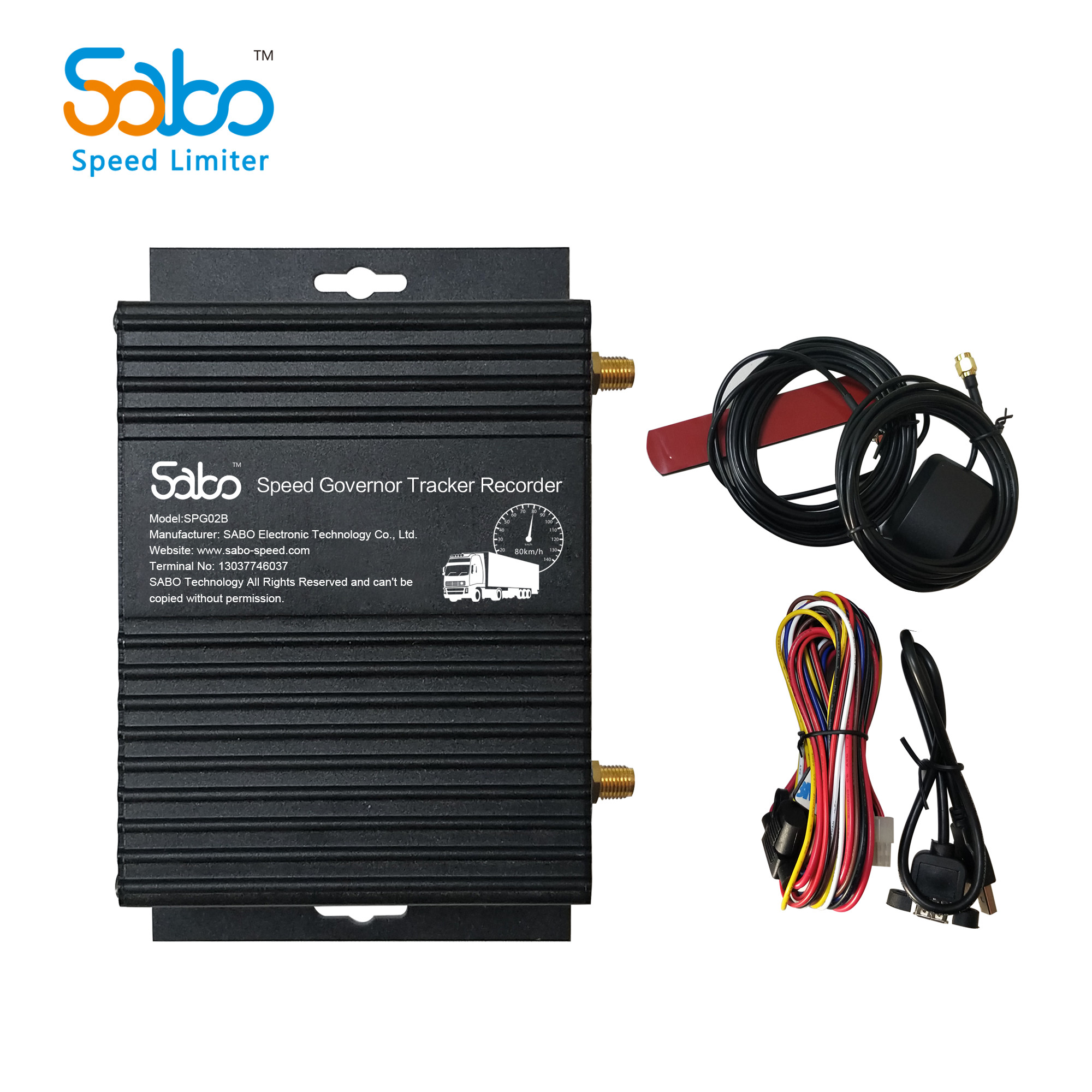 Quality Black GPS Tracking Anti Disconnection GPS Fleet Vehicle Speed Limiter wholesale