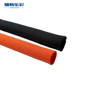 China Textile Split Flexible Self Closing Cable Sleeve Pipe Wire Protection on sale