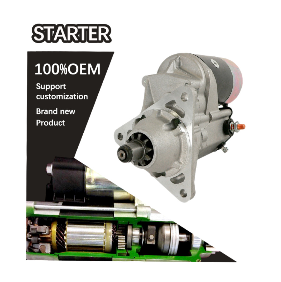 12V 10T CW STARTER 70270324, 70273901, 270324, 273901, 028000-6780, 028000-6781, 028000-6782, 028000-6783 0280006780