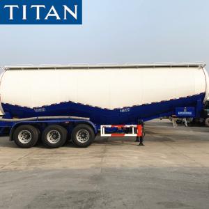 Quality TITAN 60 tons payload bulk cement powder tanker trailer for sale wholesale