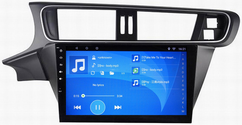 Ouchuangbo car radio multi media stereo android 6.0 for Citroen C3-XR with 3g wifi gps navigation dual zone 4*45 Watts