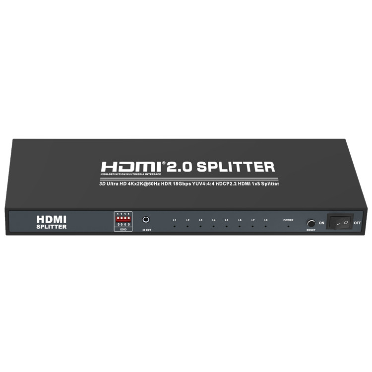 19 PIN 1 Input 8 Output 1x8 HDMI 4K Splitter