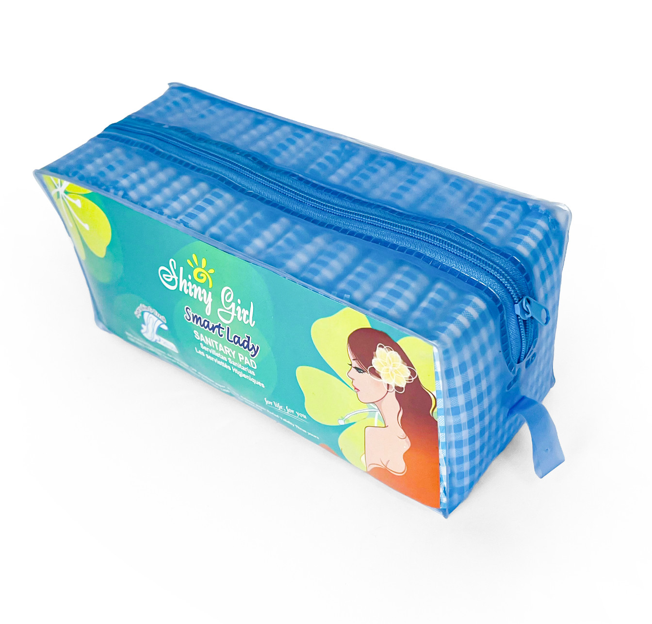 Custom Private Napkins Label Zipper Bag Mix Package ultra Thin and Thick 280mm Pads Large Sanitary Napkins