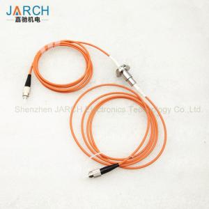 China Stainless Steel Fiber Optic Rotary Joint  500rpm for single mode and multi mode fibers on sale