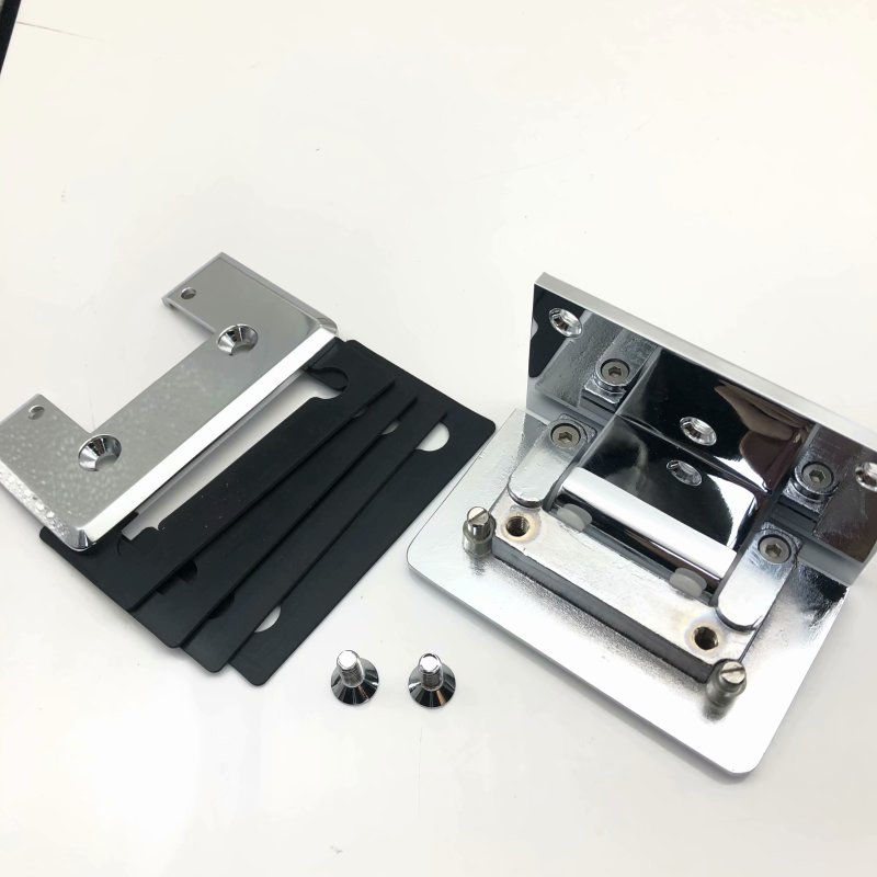 Bathroom Stainless Steel Glass Door Clip Hinge for 5-8mm Fixed Glass in Shower Room